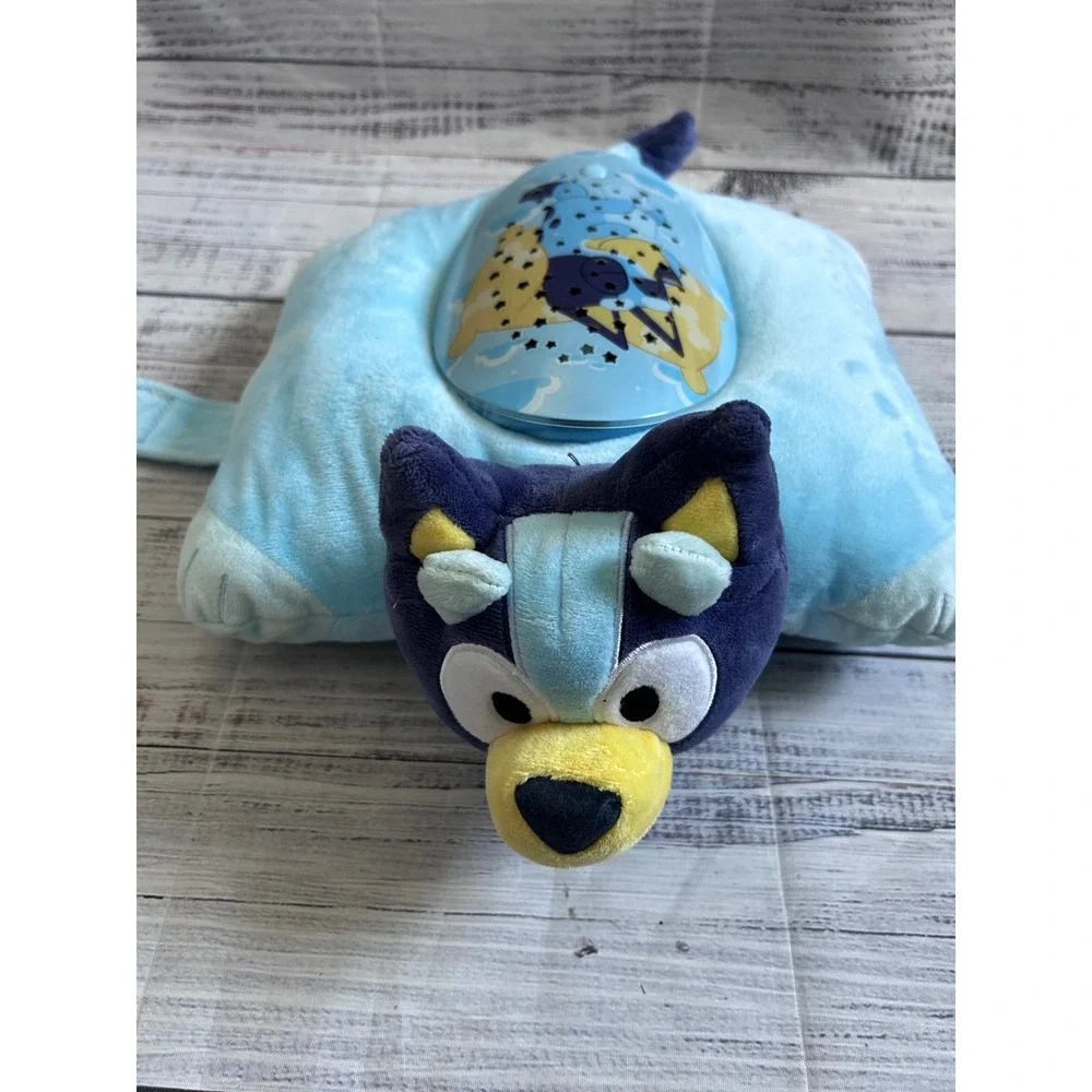 Bluey Pillow Pets Sleepytime Lites Light Up Plush Night Light Projector Toy